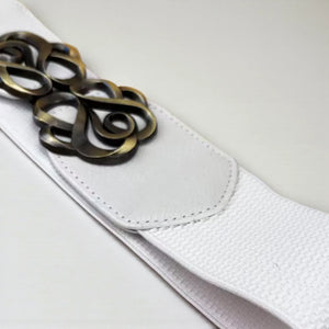 Ceinture élastique femme large pour tenue sophistiquée