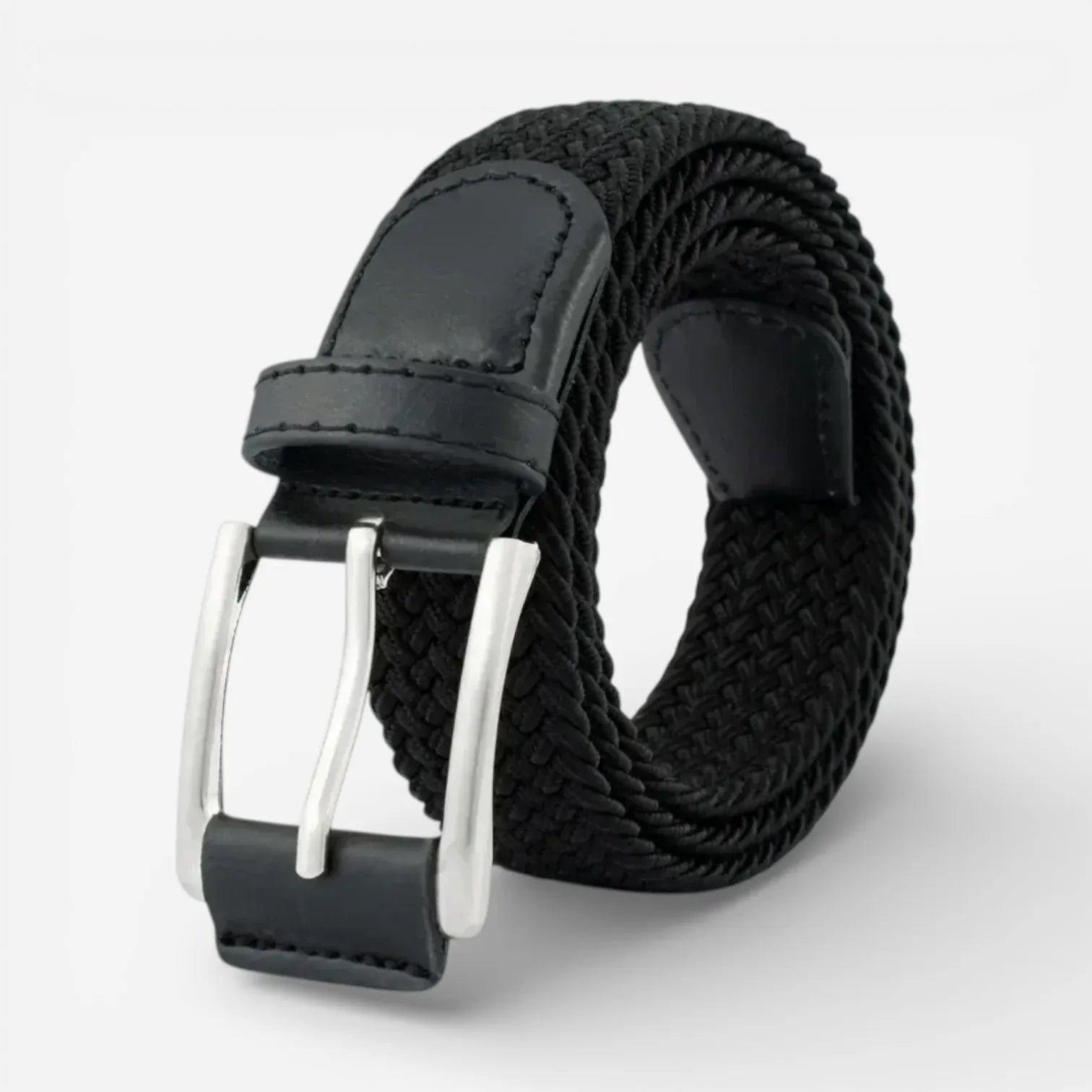 Ceinture élastique homme en nylon tressé confort