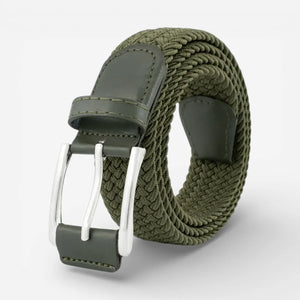 Ceinture élastique homme en nylon tressé confort