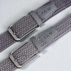 Ceinture élastique homme en toile tressée