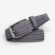 Ceinture élastique homme en toile tressée