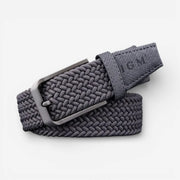 Ceinture élastique homme en toile tressée