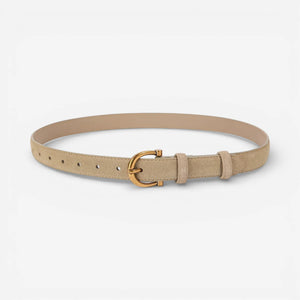 Ceinture pour femme boucle ardillon cuir suédé