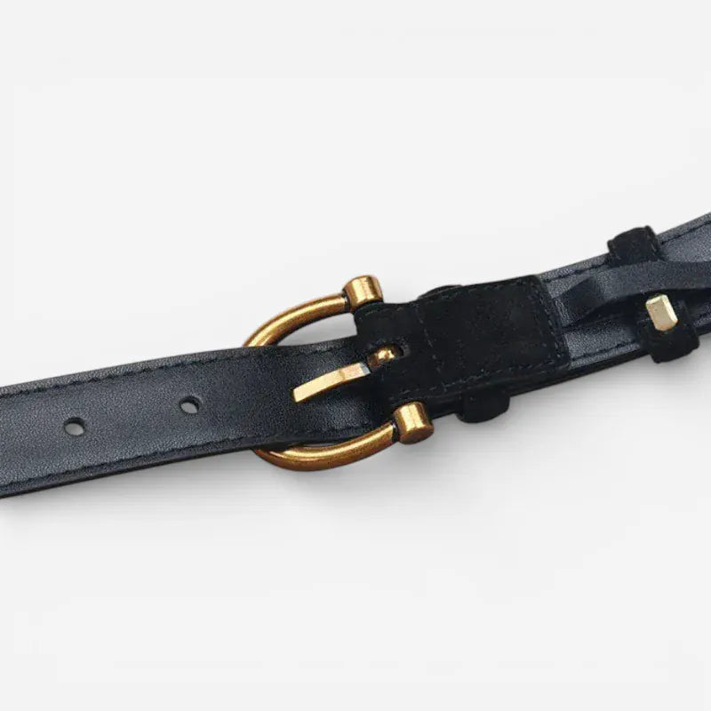 Ceinture pour femme boucle ardillon cuir suédé