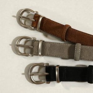 Ceinture en cuir suédé femme look moderne