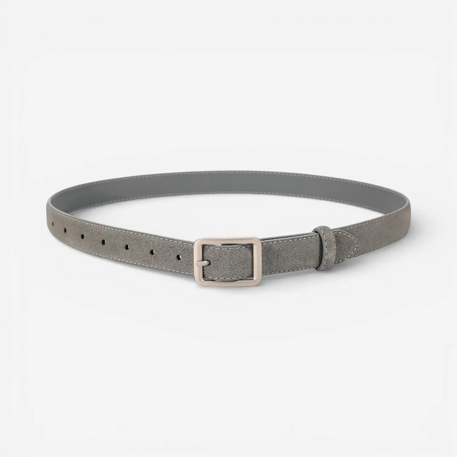 Ceinture en cuir suédé pour femme avec texture veloutée