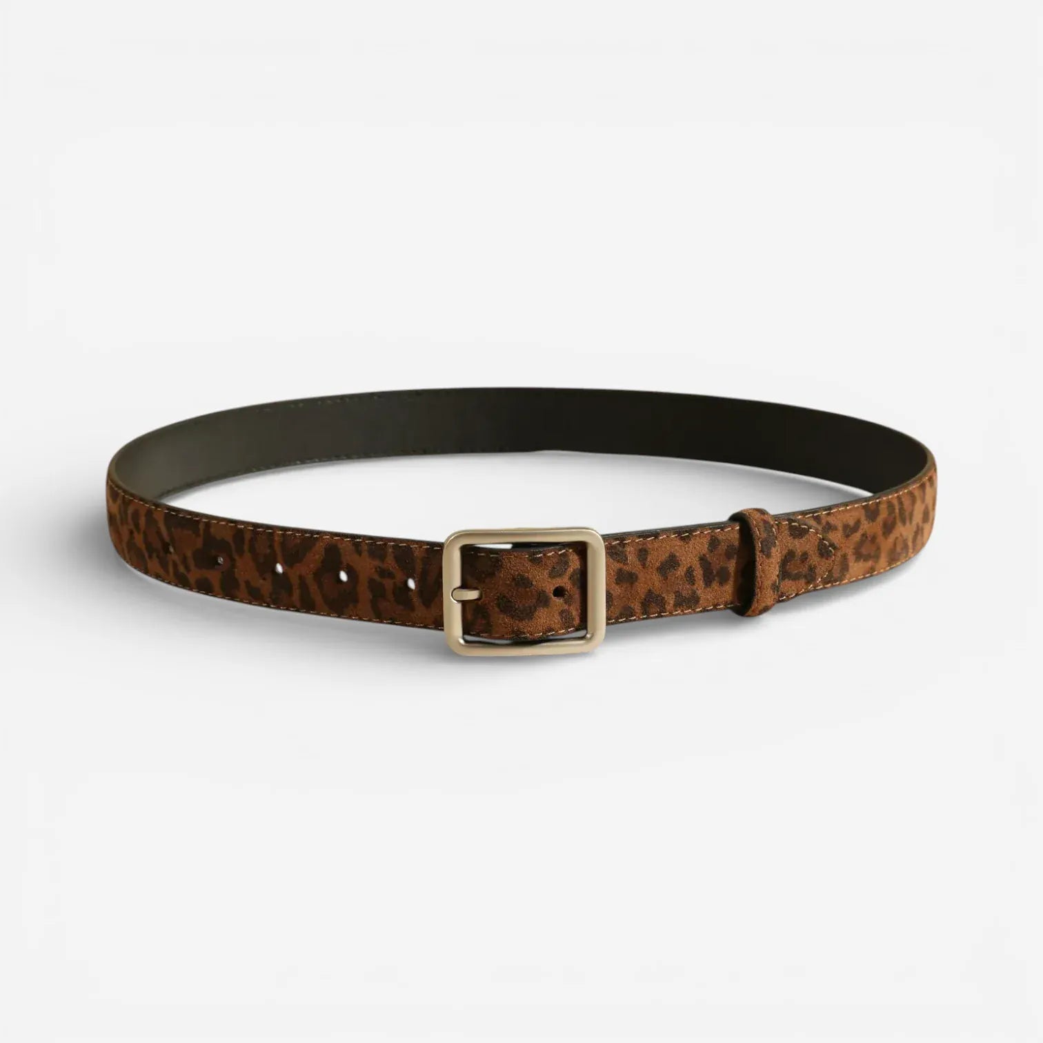 Ceinture en cuir suédé pour femme avec texture veloutée