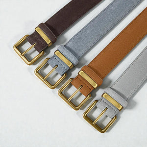 Ceinture suédée en cuir avec finitions soignées femme