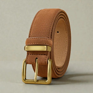 Ceinture suédée en cuir avec finitions soignées femme