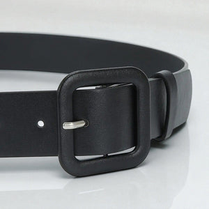 Ceinture pour femme large couleur uni et design épuré