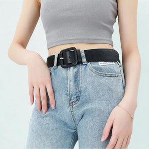 Ceinture pour femme large couleur uni et design épuré