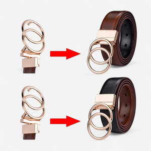 Ceinture pour femme réversible