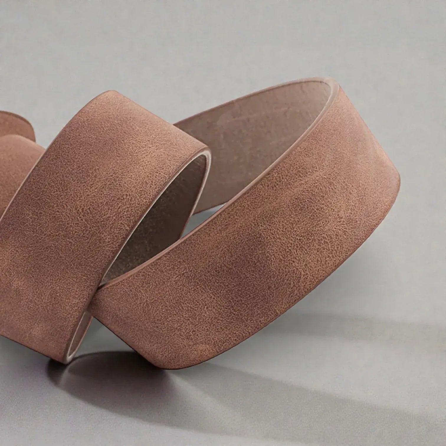 Ceinture pour femme simili cuir avec boucle ronde