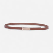 Ceinture fine femme en cuir véritable chic et élégante