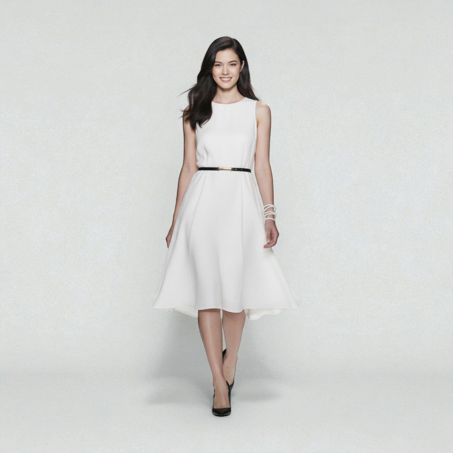 Ceinture fine femme en cuir véritable chic et élégante