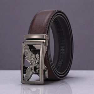 Ceinture automatique pour homme cuir noir style moderne