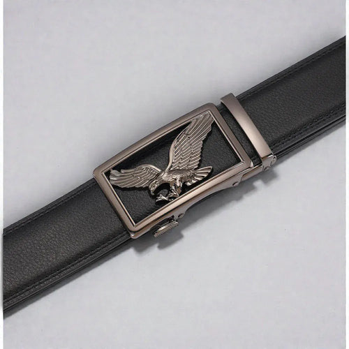 Ceinture automatique pour homme cuir noir style moderne