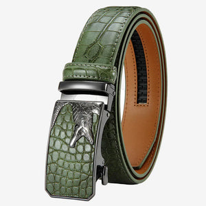 Ceinture pour homme crocodile embossé en simili cuir