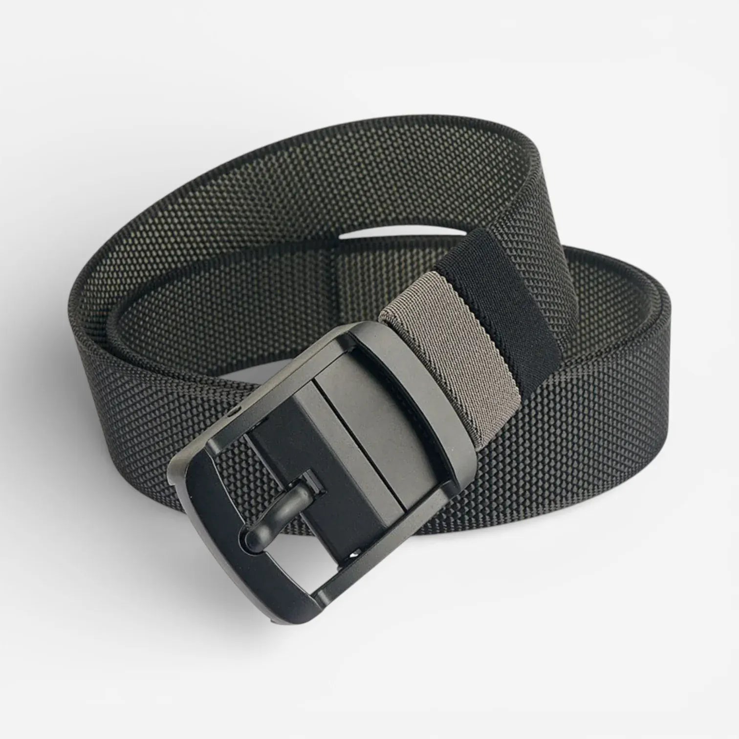 Ceinture pour homme réversible avec toile en nylon et boucle rotative