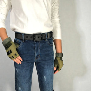 Ceinture pour homme réversible avec toile en nylon et boucle rotative