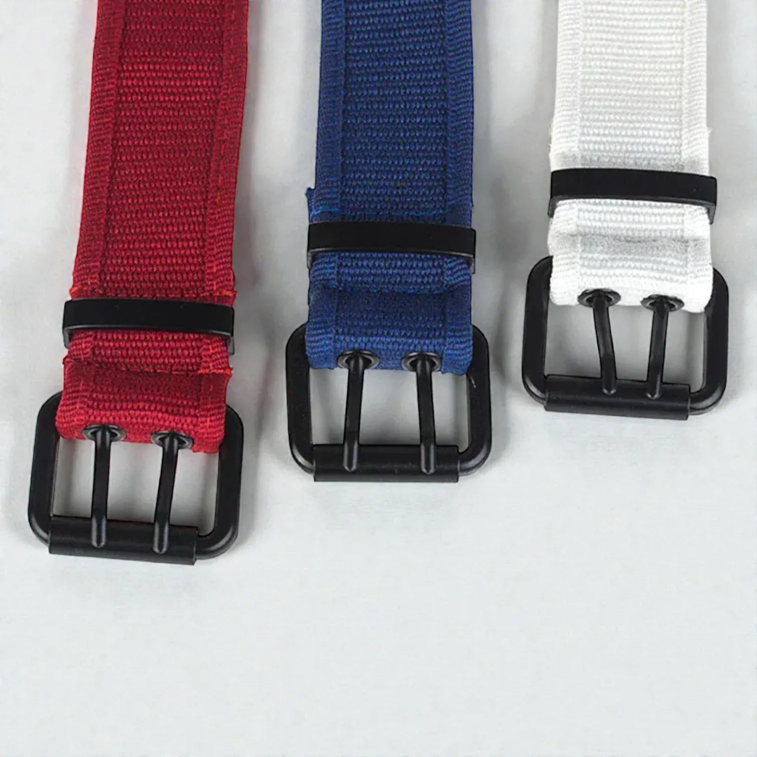 Ceinture pour homme toile aspect respirant et double ardillon