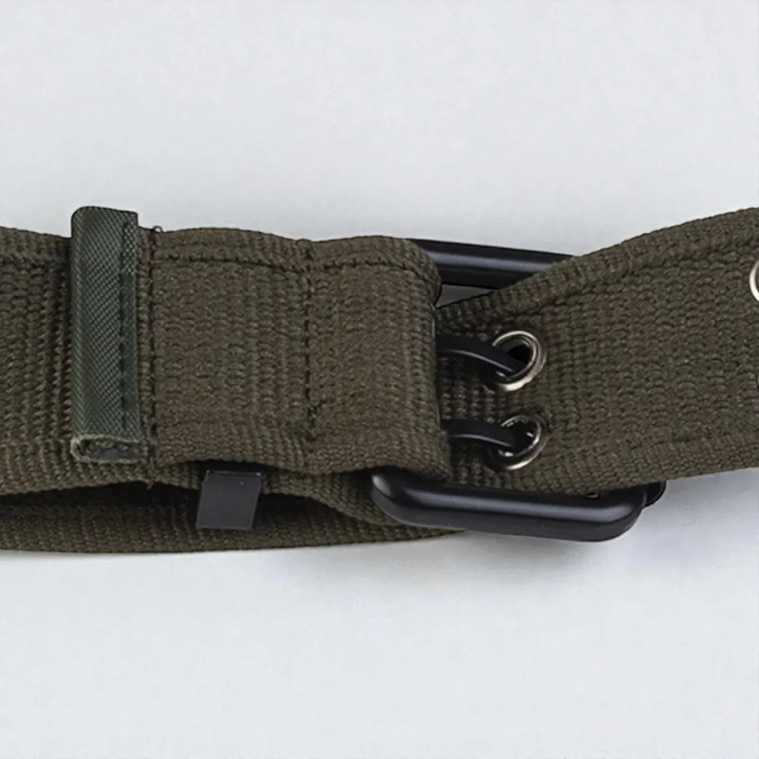 Ceinture pour homme toile aspect respirant et double ardillon