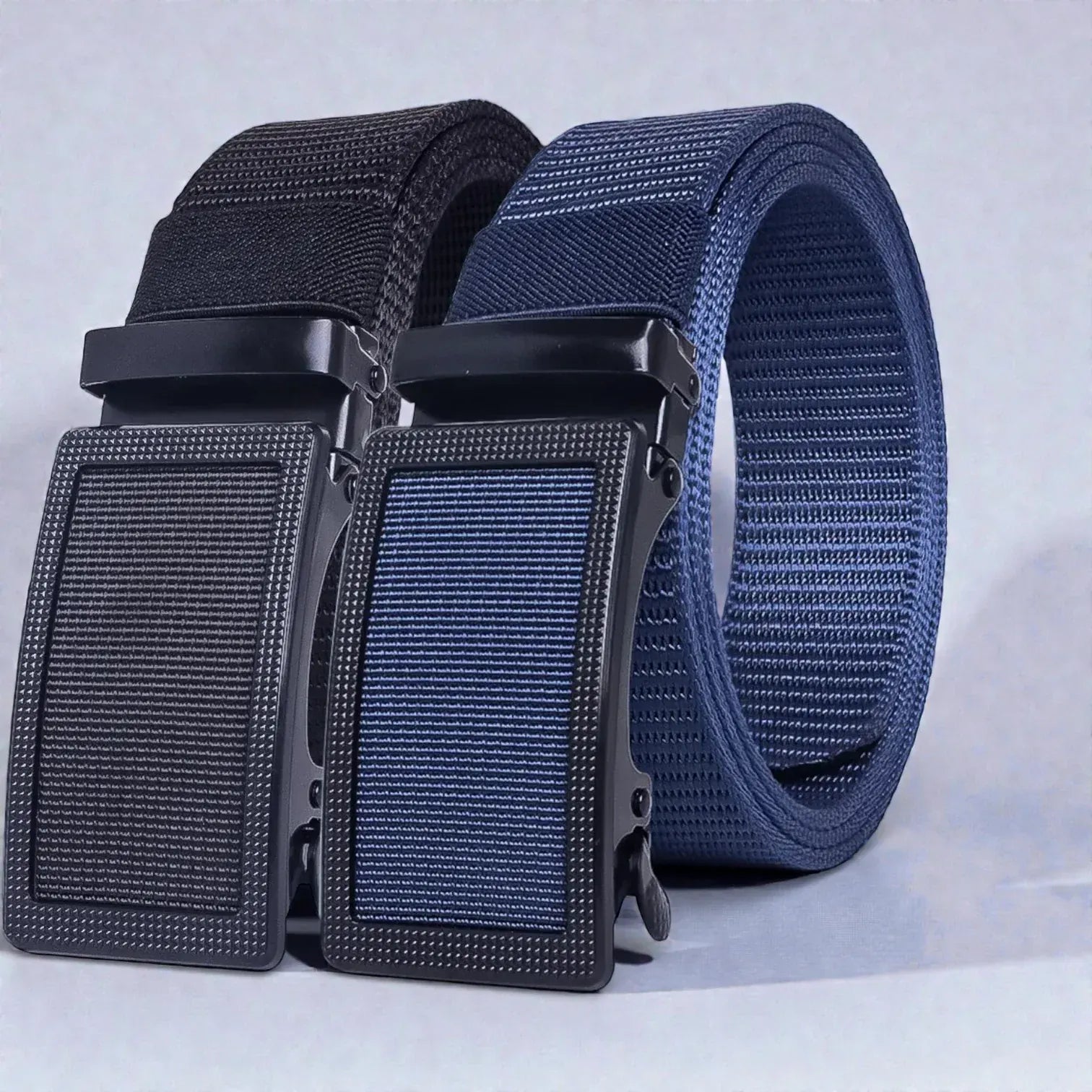 Ceinture pour homme toile avec réglage précis et texture tissée