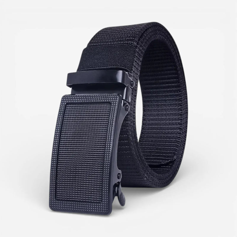Ceinture pour homme toile avec réglage précis et texture tissée