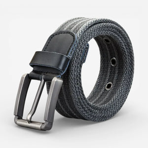 Ceinture pour homme toile avec œillets métalliques robustes