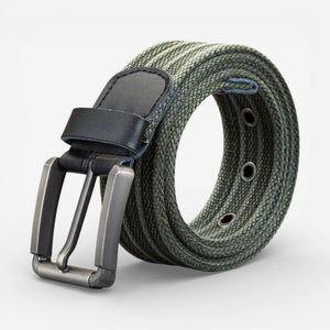 Ceinture pour homme toile avec œillets métalliques robustes