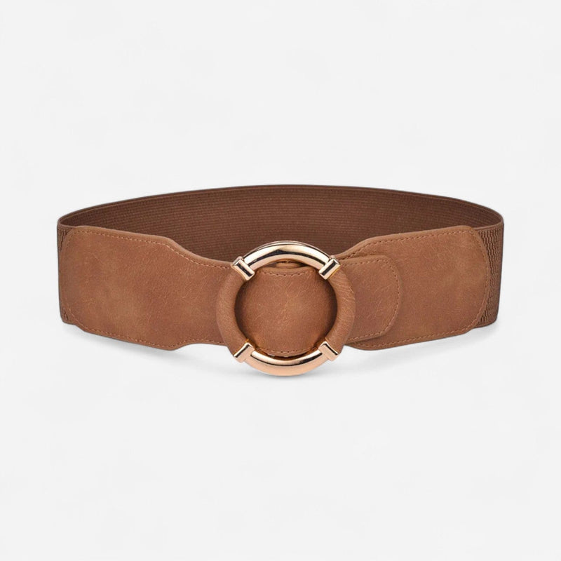 Ceinture large femme en simili-cuir pour robe, jupe ou chemise