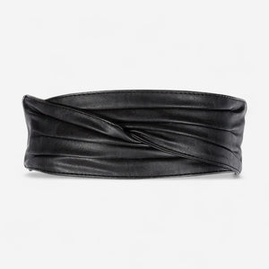 Ceinture large femme en simili cuir vegan chic