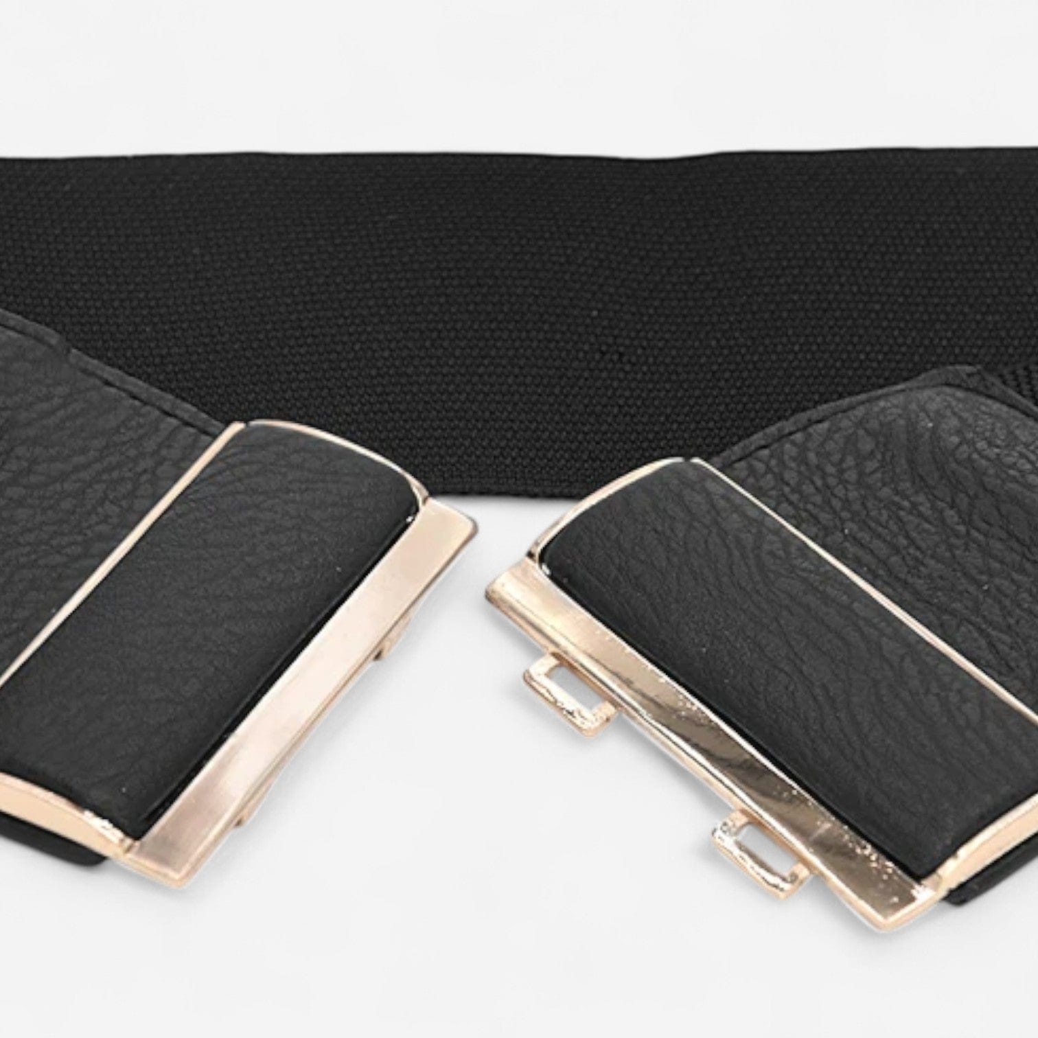 Ceinture large femme extensible avec fermoir doré
