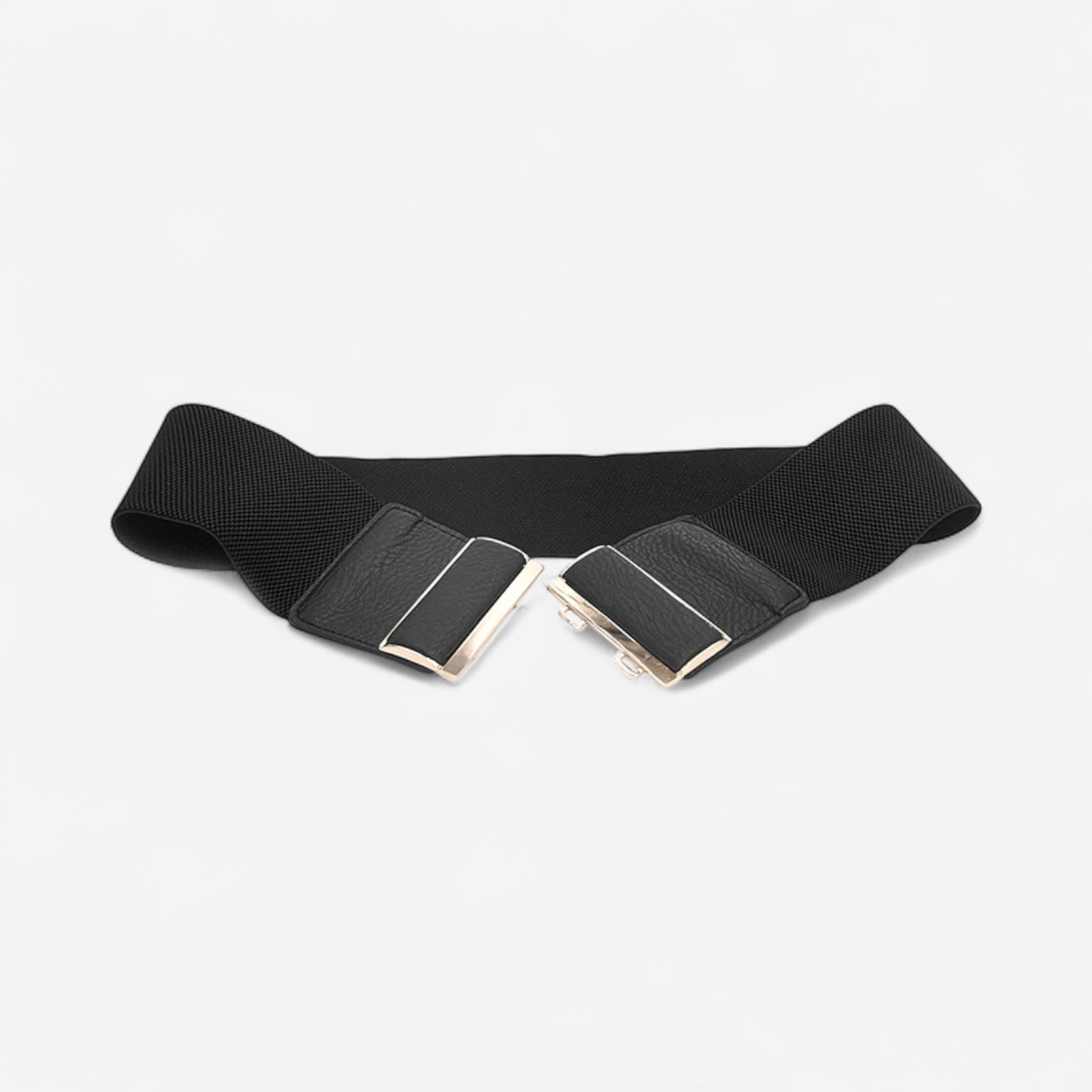 Ceinture large femme extensible avec fermoir doré