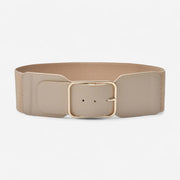 Ceinture large femme simili-cuir pour manteau léger