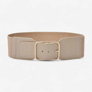 Ceinture large femme simili-cuir pour manteau léger