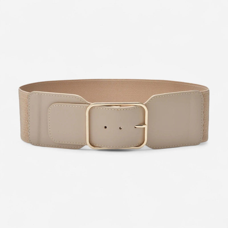 Ceinture large femme simili-cuir pour manteau léger