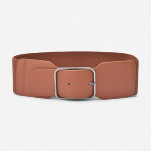 Ceinture large femme simili-cuir pour manteau léger