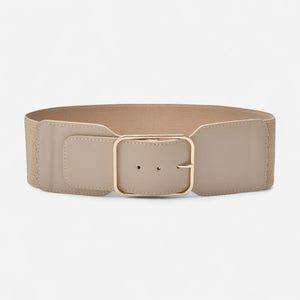 Ceinture large femme simili-cuir pour manteau léger