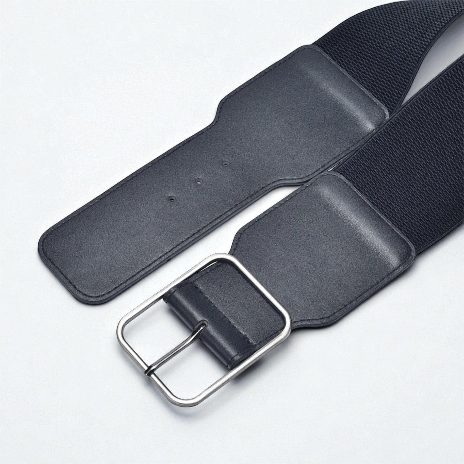 Ceinture large femme simili-cuir pour manteau léger