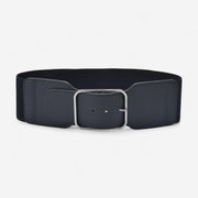 Ceinture large femme simili-cuir pour manteau léger