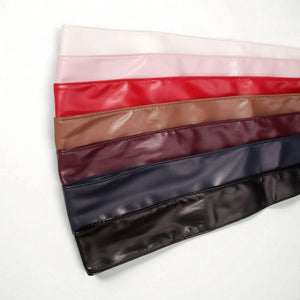Ceinture large femme avec finition satinée à nouer