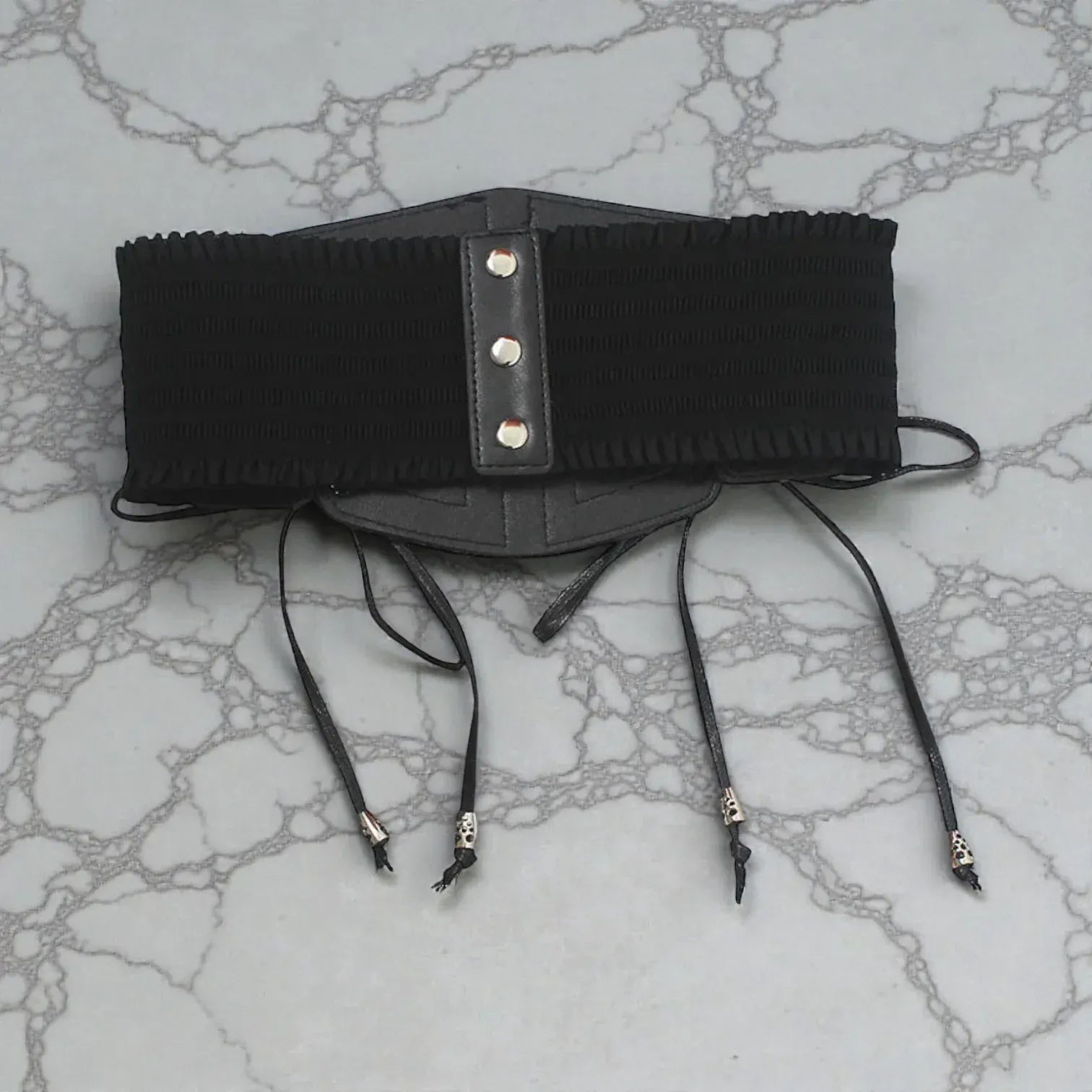 Ceinture pour femme corset simili-cuir ajustement élastique
