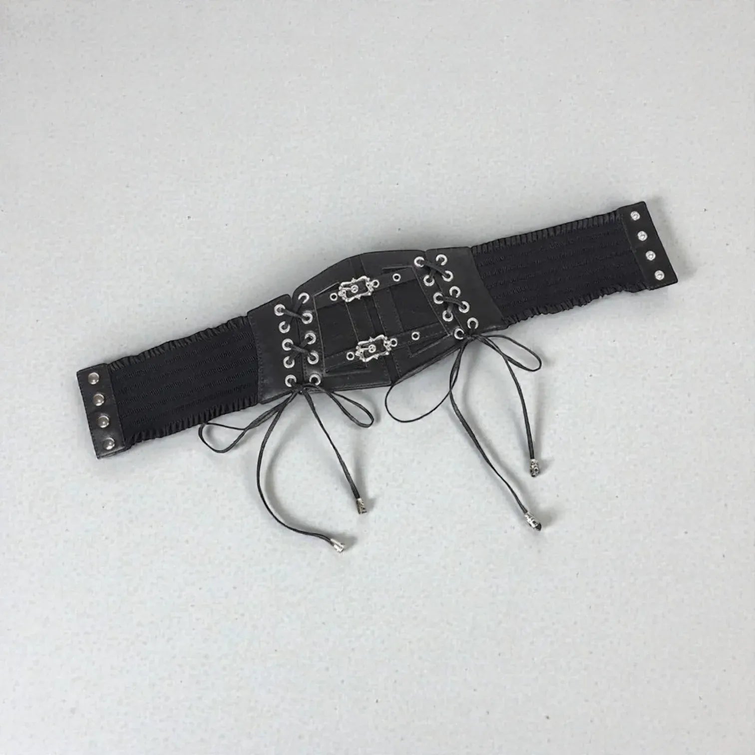 Ceinture pour femme corset simili-cuir ajustement élastique