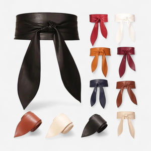 Ceinture large femme à nouer look élégant