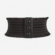 Ceinture large femme effet corset moderne en coton
