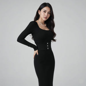 Ceinture large femme effet corset moderne en coton