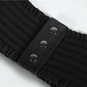 Ceinture large femme effet corset moderne en coton