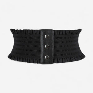 Ceinture large femme effet corset moderne en coton