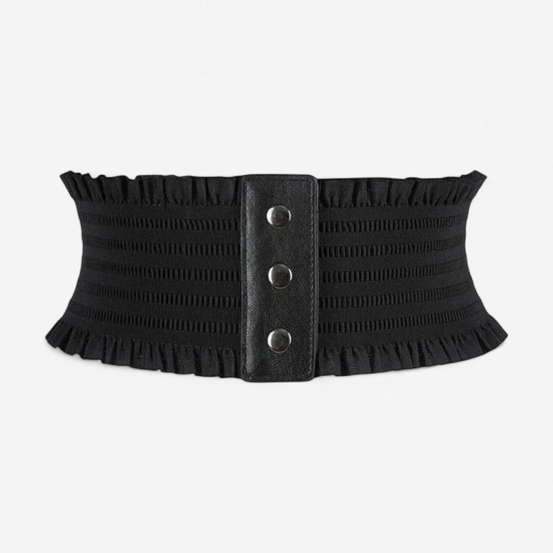 Ceinture large femme effet corset moderne en coton
